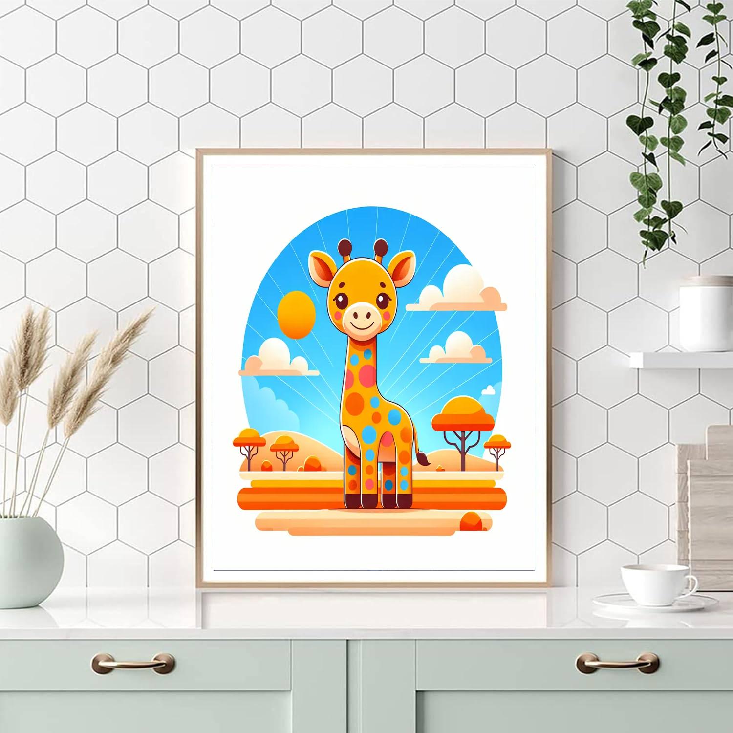 Sunshine Giraffe Numbered Painting Kits
