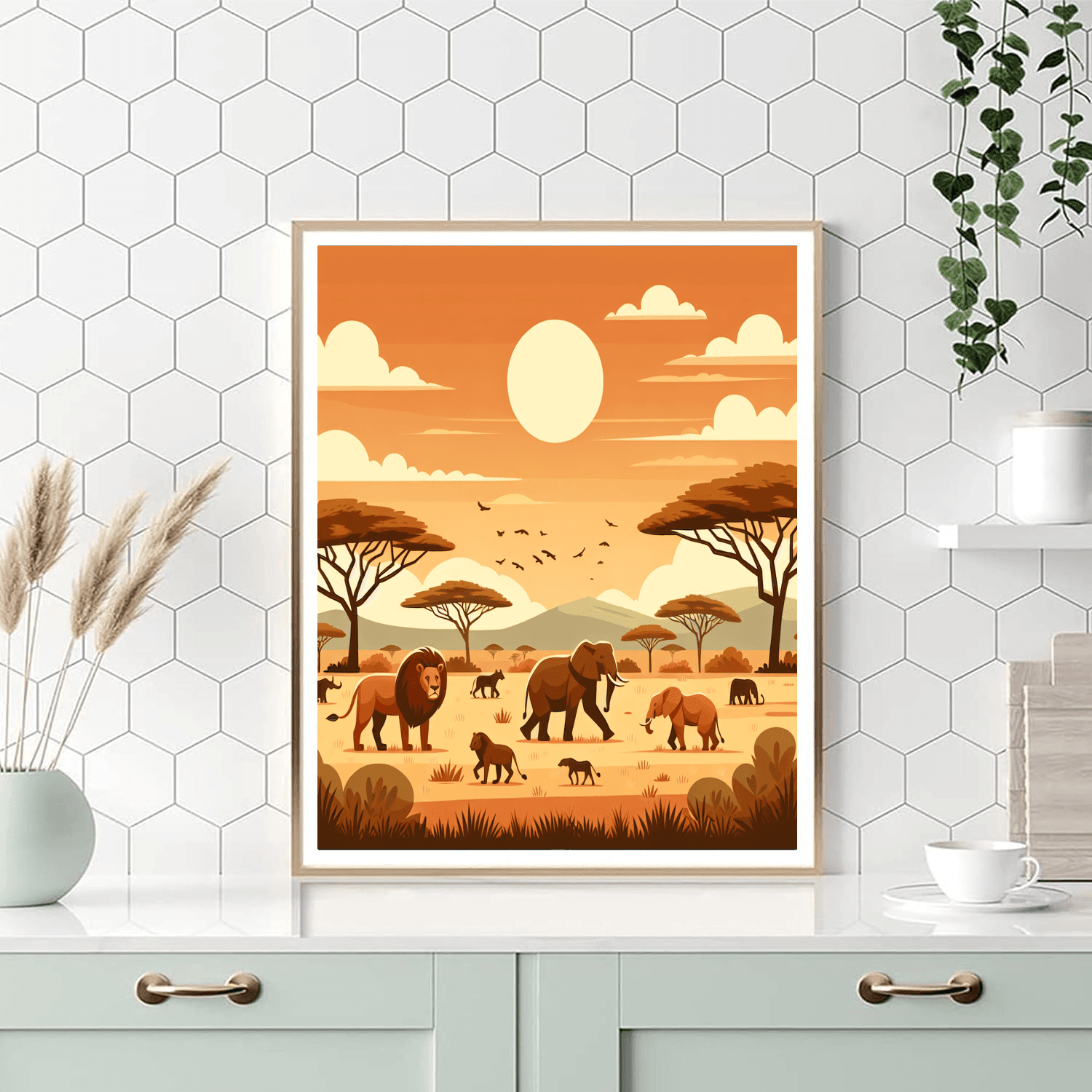 Savanna Safari Adventure Number Painting