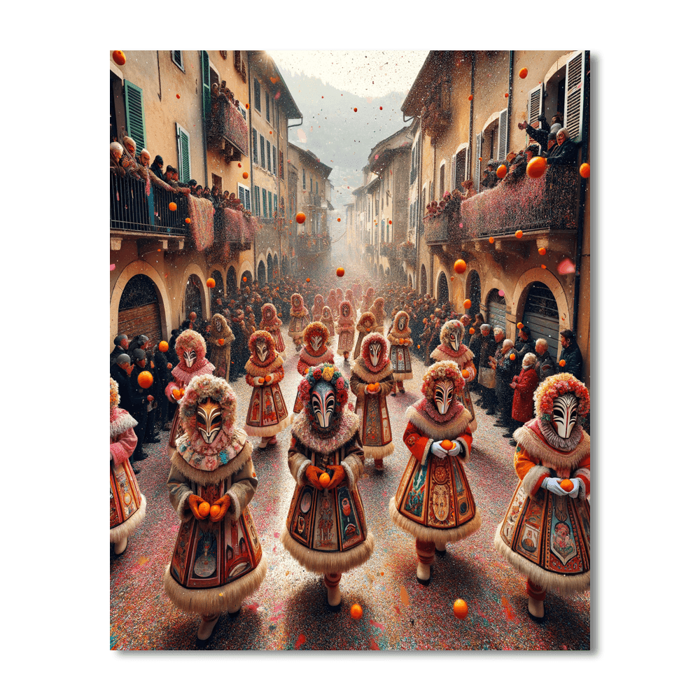 Carnival Of Binche - Binche Paint By Color