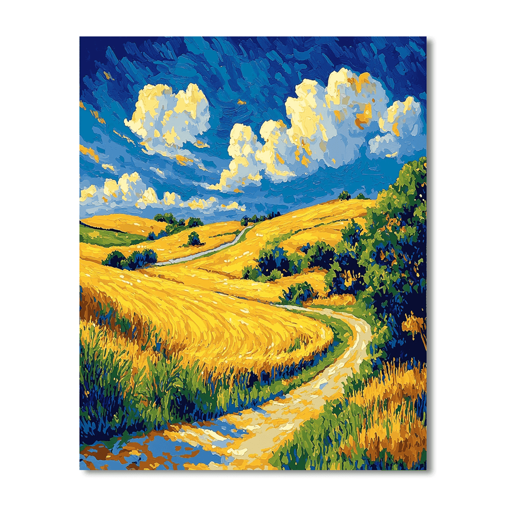 Vincent Van Gogh Inspired Summer Afternoon  Painting By Numbers Kit