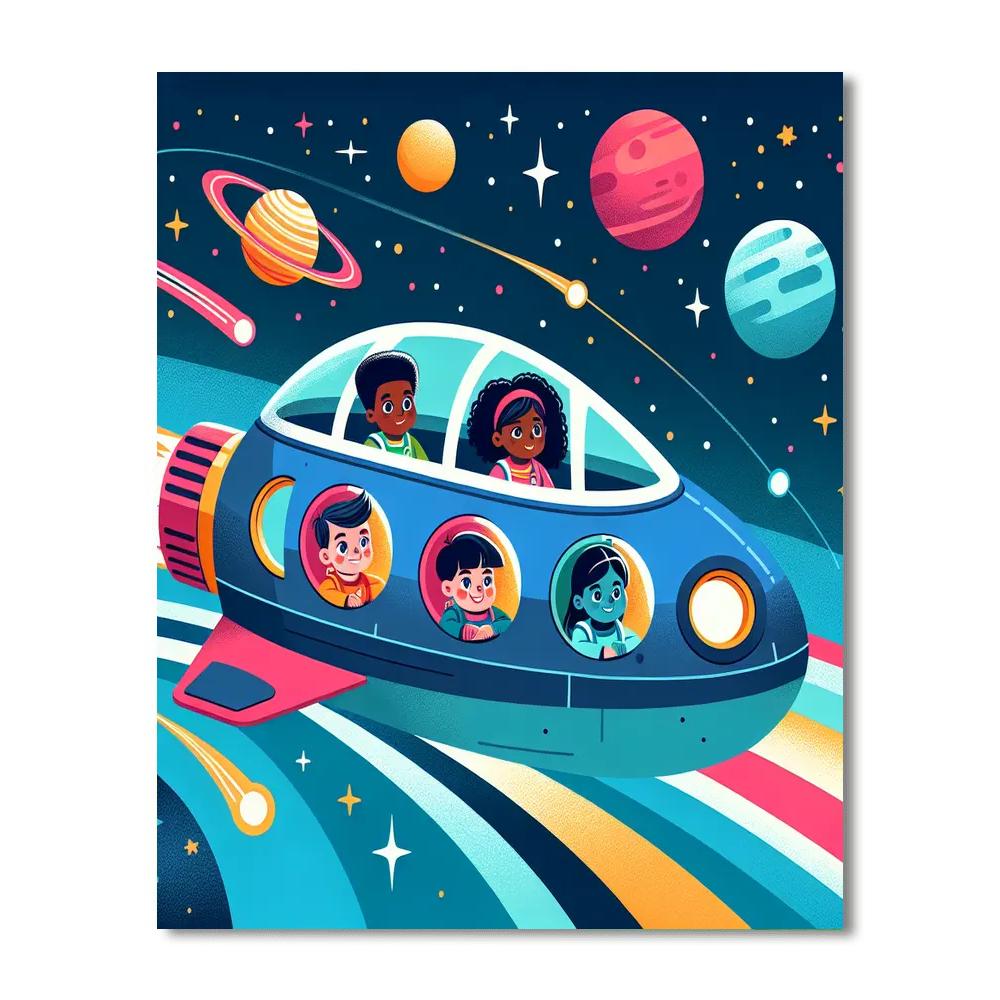 Starship Explorers Painting By Numbers Kit