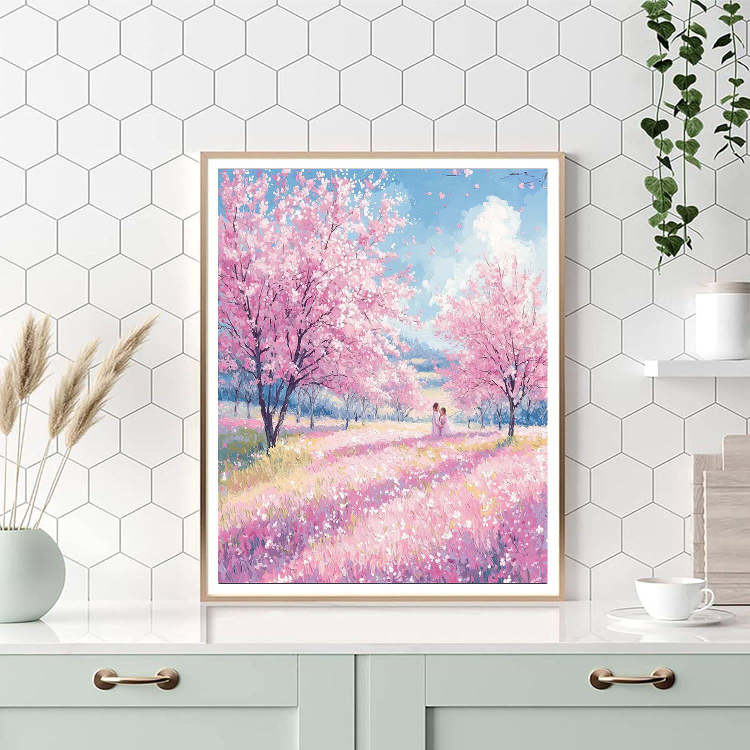Gentle Blossoms Of Spring Number Painting