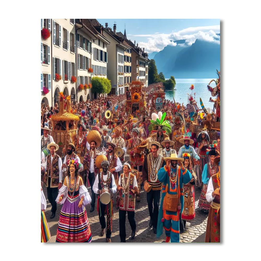 La Fête Des Vignerons Paint By Numbers Art