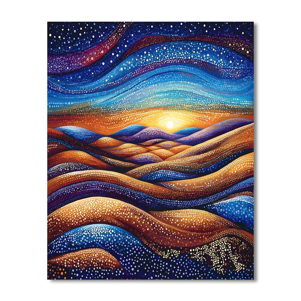 Georges Seurat Inspired Mystical Mirage  Paint By Number