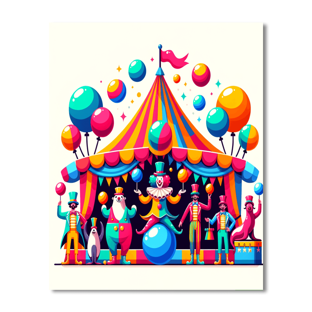 Circus Carnival Extravaganza Paint By Numbers Kits