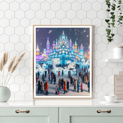 Harbin International Snow And Ice Festival - China Painting By Numbers Kit