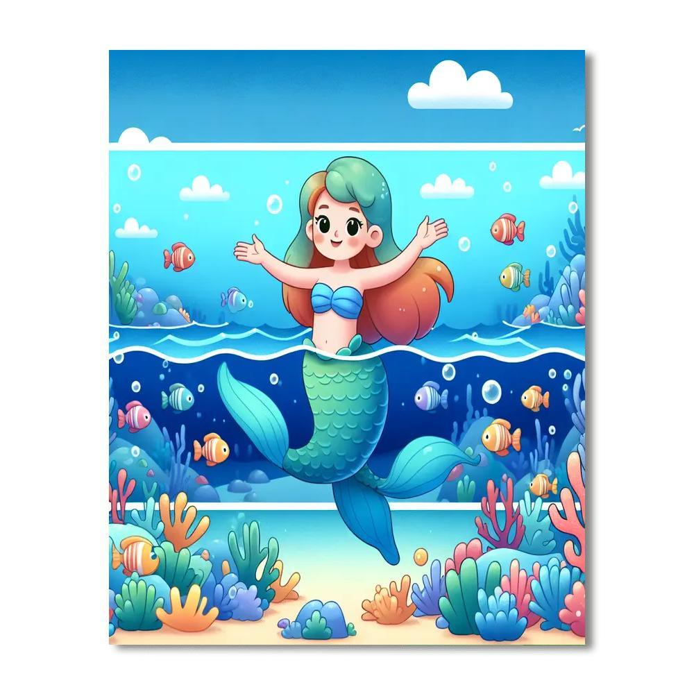 Magical Mermaid Journey Paint By Numbers Kits