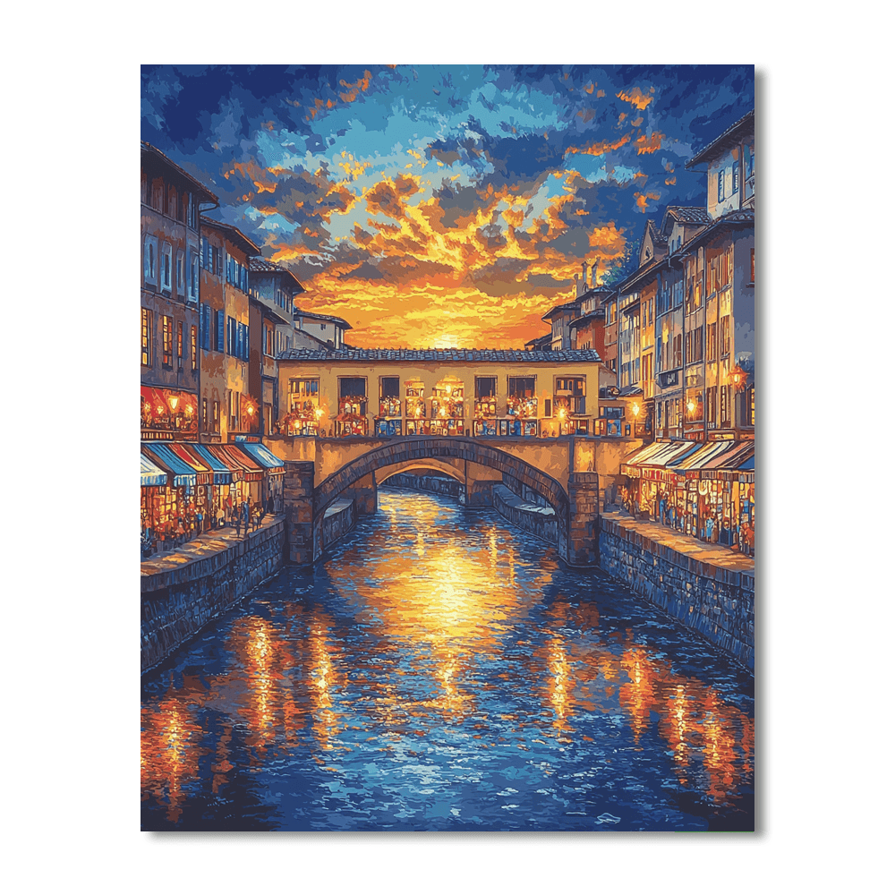 Ponte Vecchio - Florence Painting Number Kit
