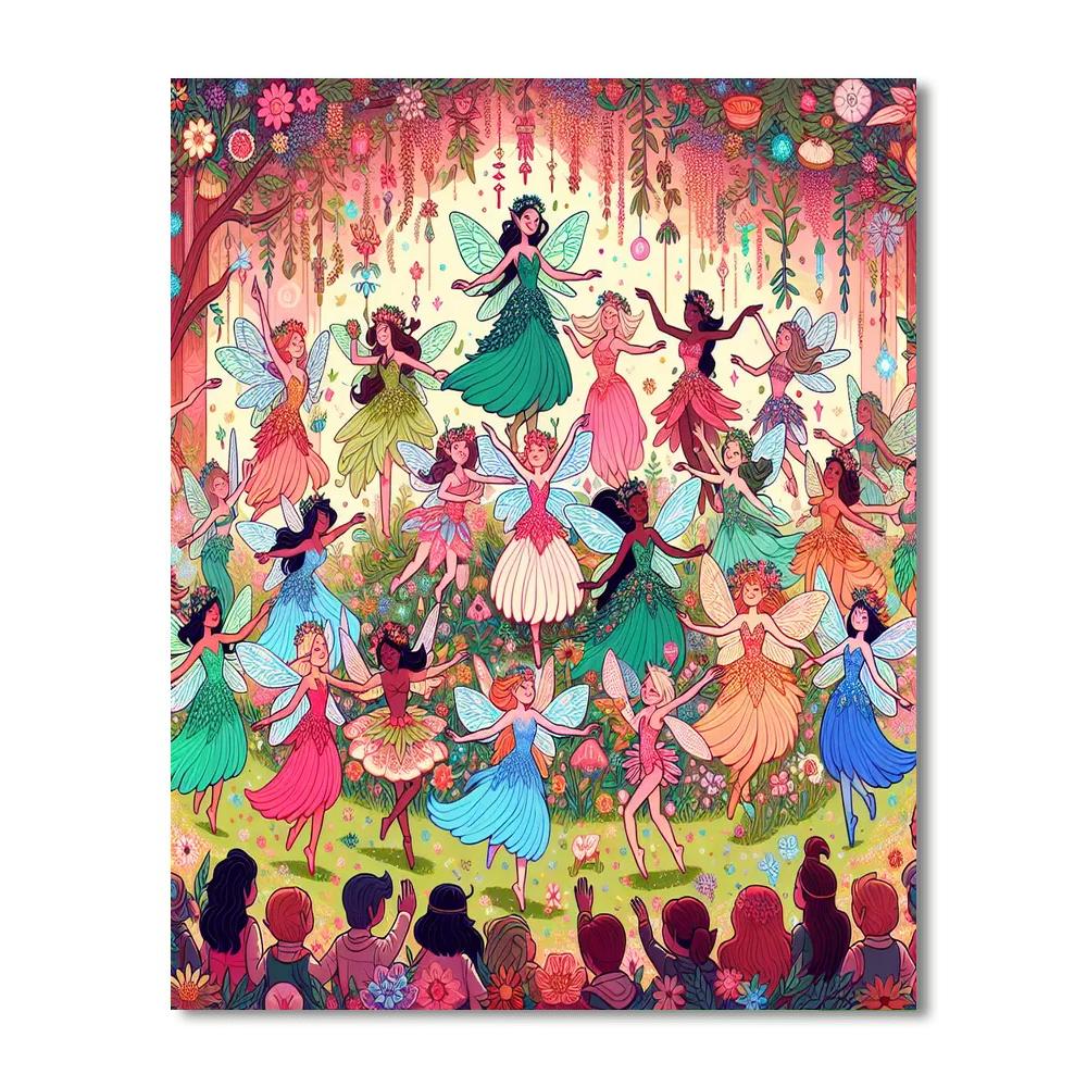 A Day In Fairyland Number Painting