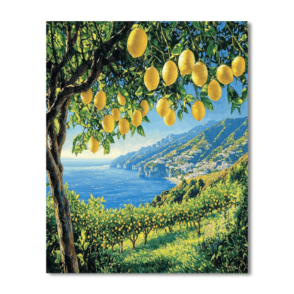 Amalfi Lemon Tour - Italy Paint By Numbers