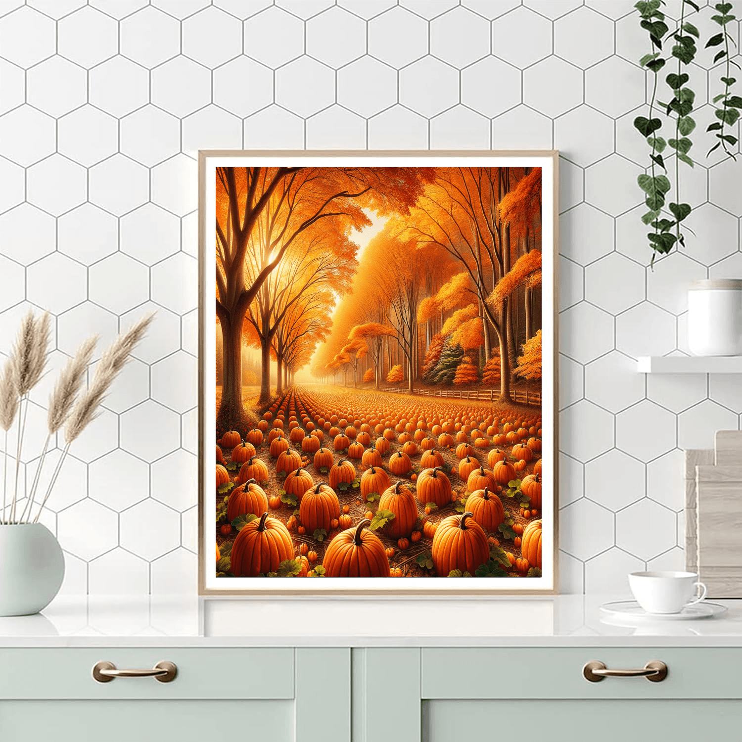 Autumn Harvest Harmony Paint By Number