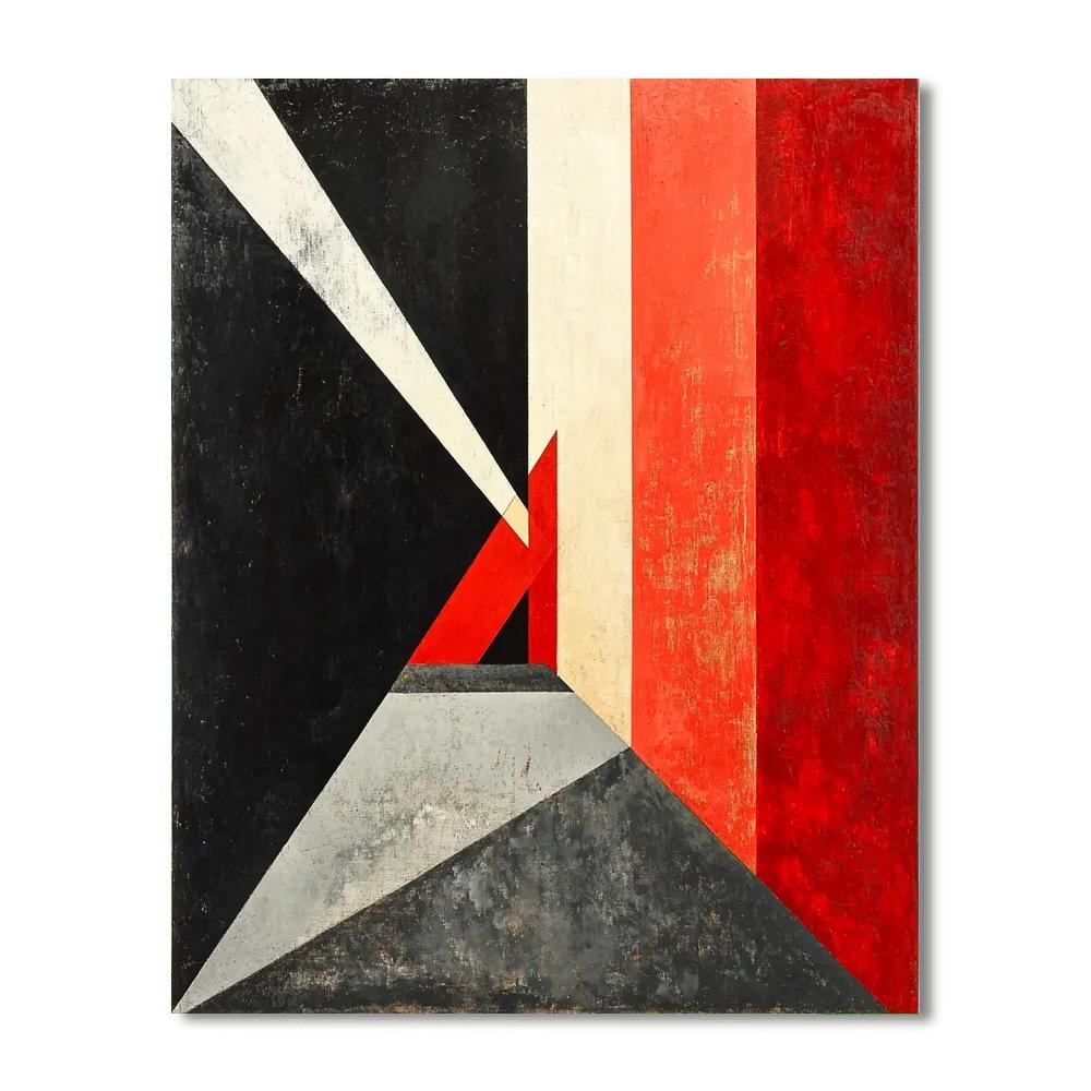 Kazimir Malevich Inspired Contrast Of Forms  Painting Number Kit