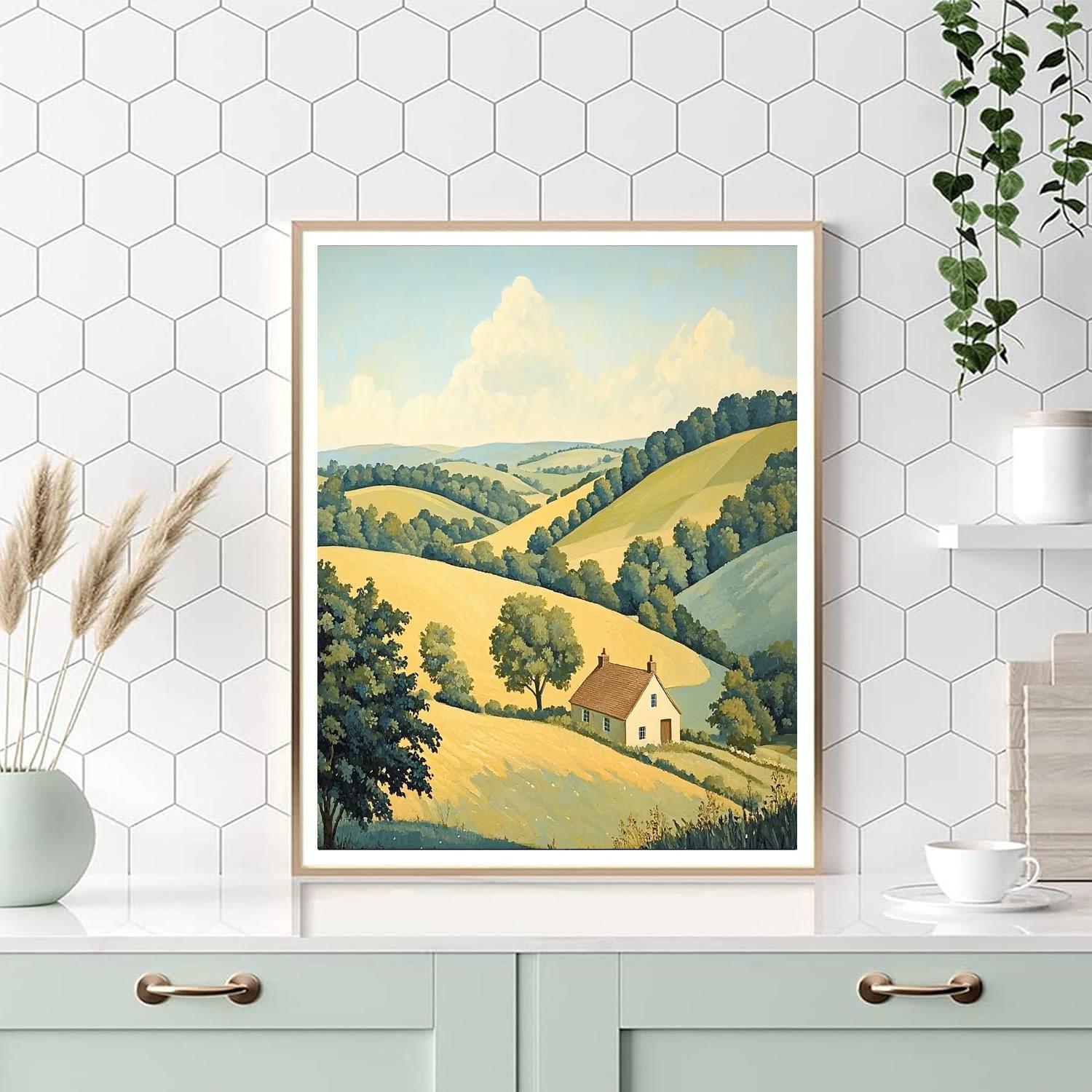John Constable Inspired Idyllic Countryside Afternoon  Painting By Numbers Kit