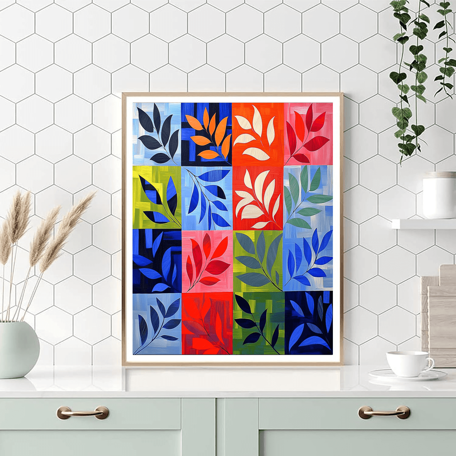 Matisse Inspired Breezy Patterns  DIY Paint By Numbers