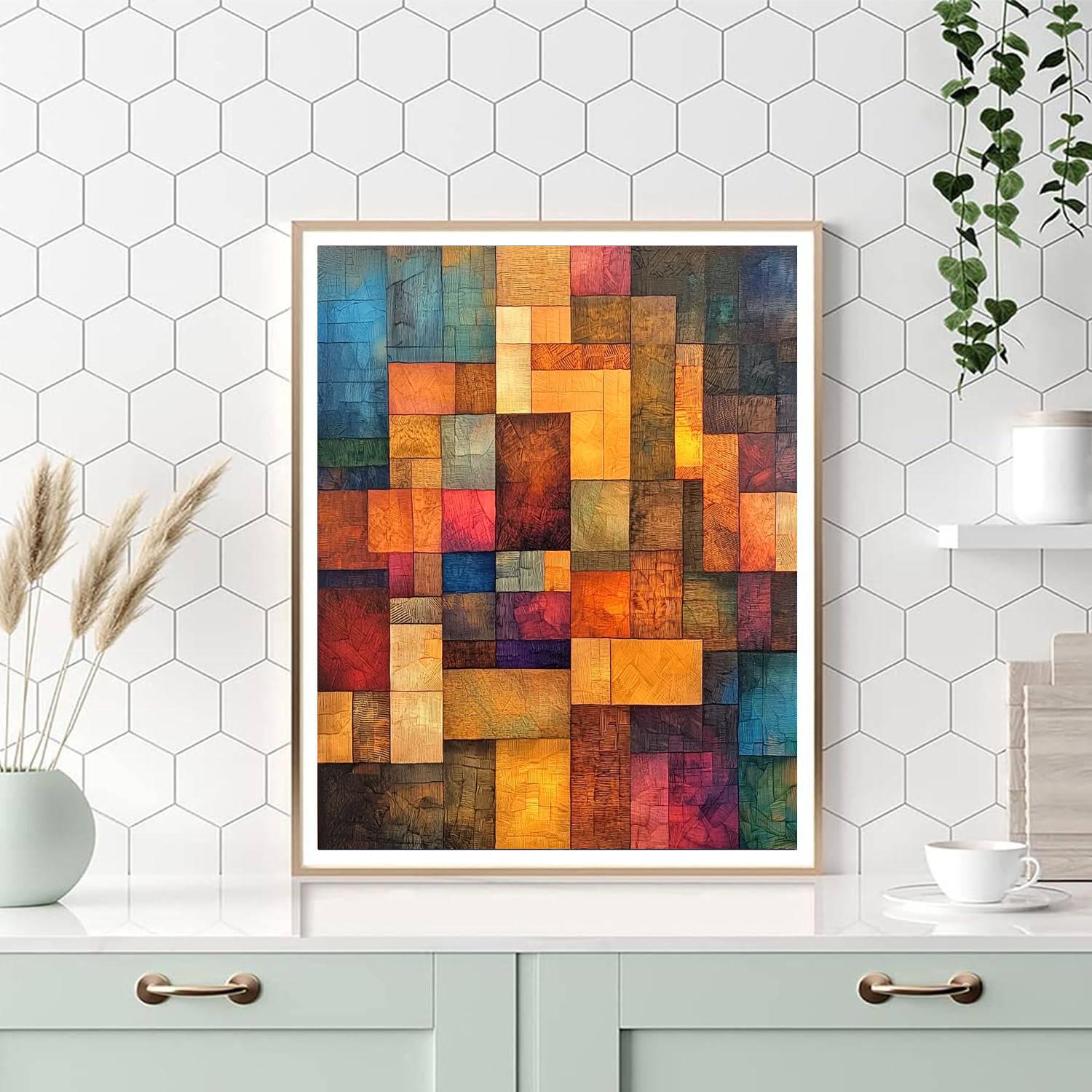 Paul Klee Inspired Woven Dreams  Painting Number Kit