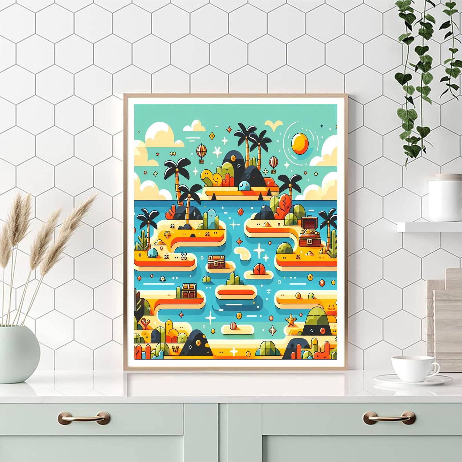 Island Adventure Expedition Numbered Painting Kits