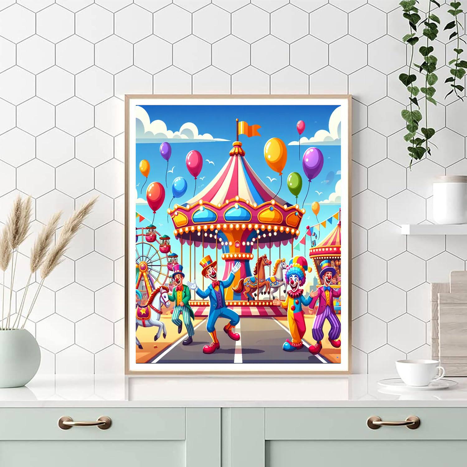 Fun Fairground Fantasy Numbered Painting Kits