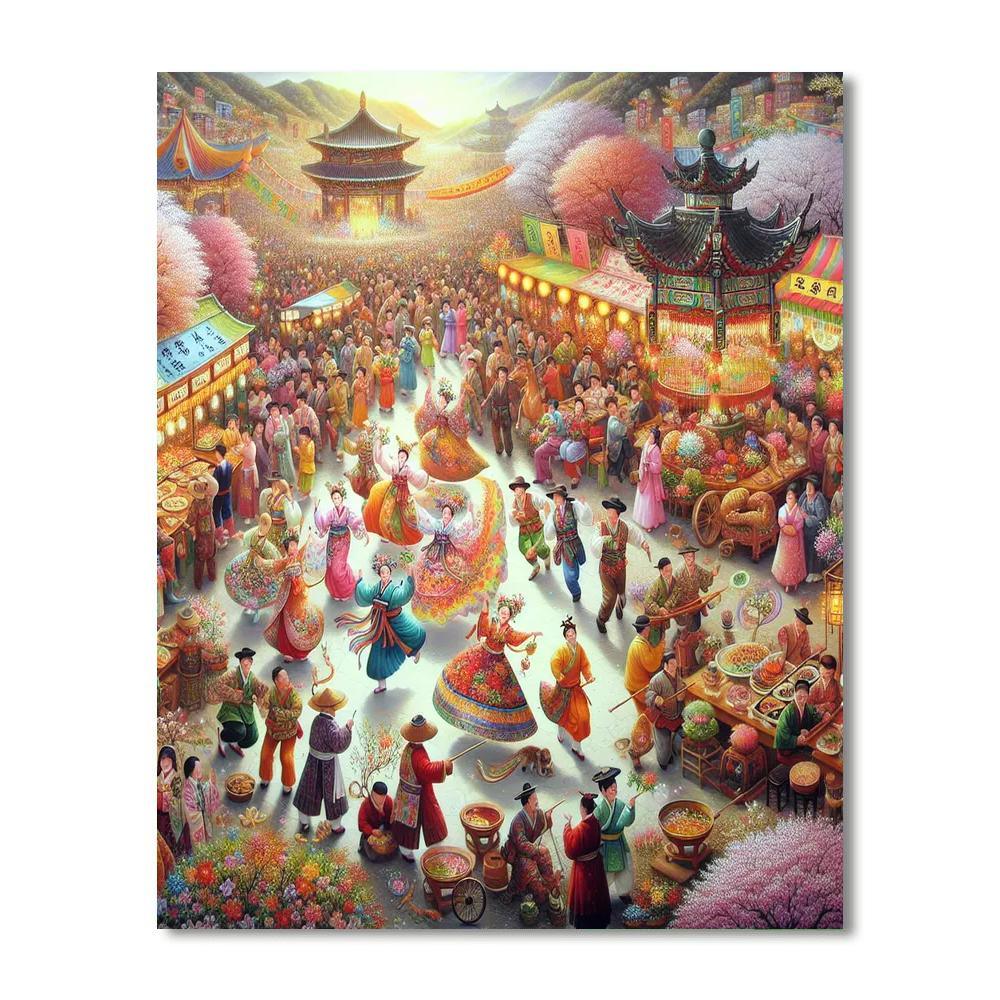 Fiesta De La Primavera DIY Paint By Numbers