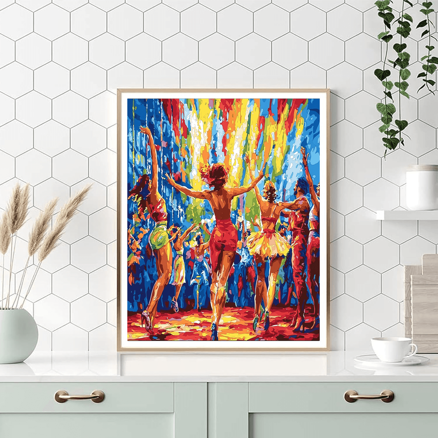 Henri De Toulouse-Lautrec Inspired Joyful Circus Performers  Painting By Numbers Kit