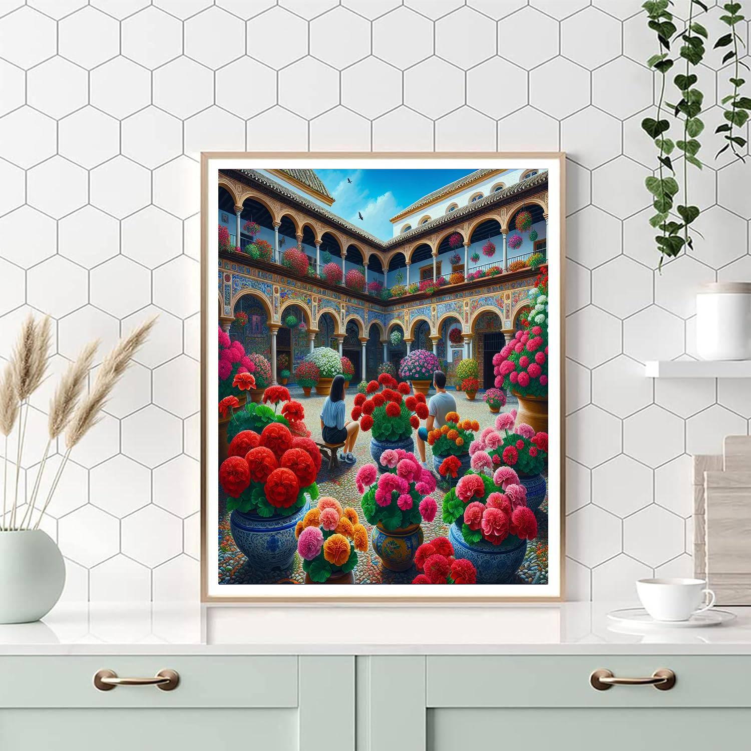 Festival Of The Patios - Cordoba Paint By Numbers Art