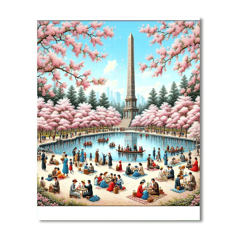 National Cherry Blossom Festival - Washington D.c. DIY Paint By Numbers