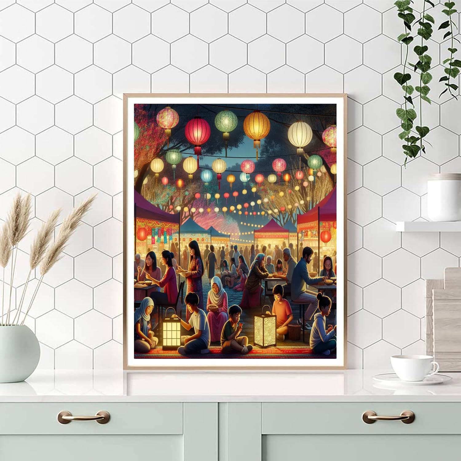 Auckland Lantern Festival - Auckland, New Zealand Painting Number Kit