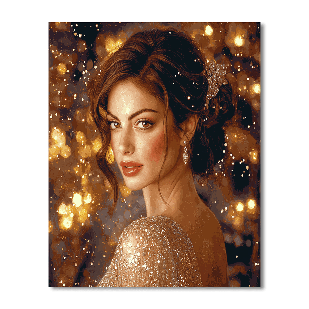Anne Hathaway: The Elegant Enchantress Of Storytelling Painting Number Kit