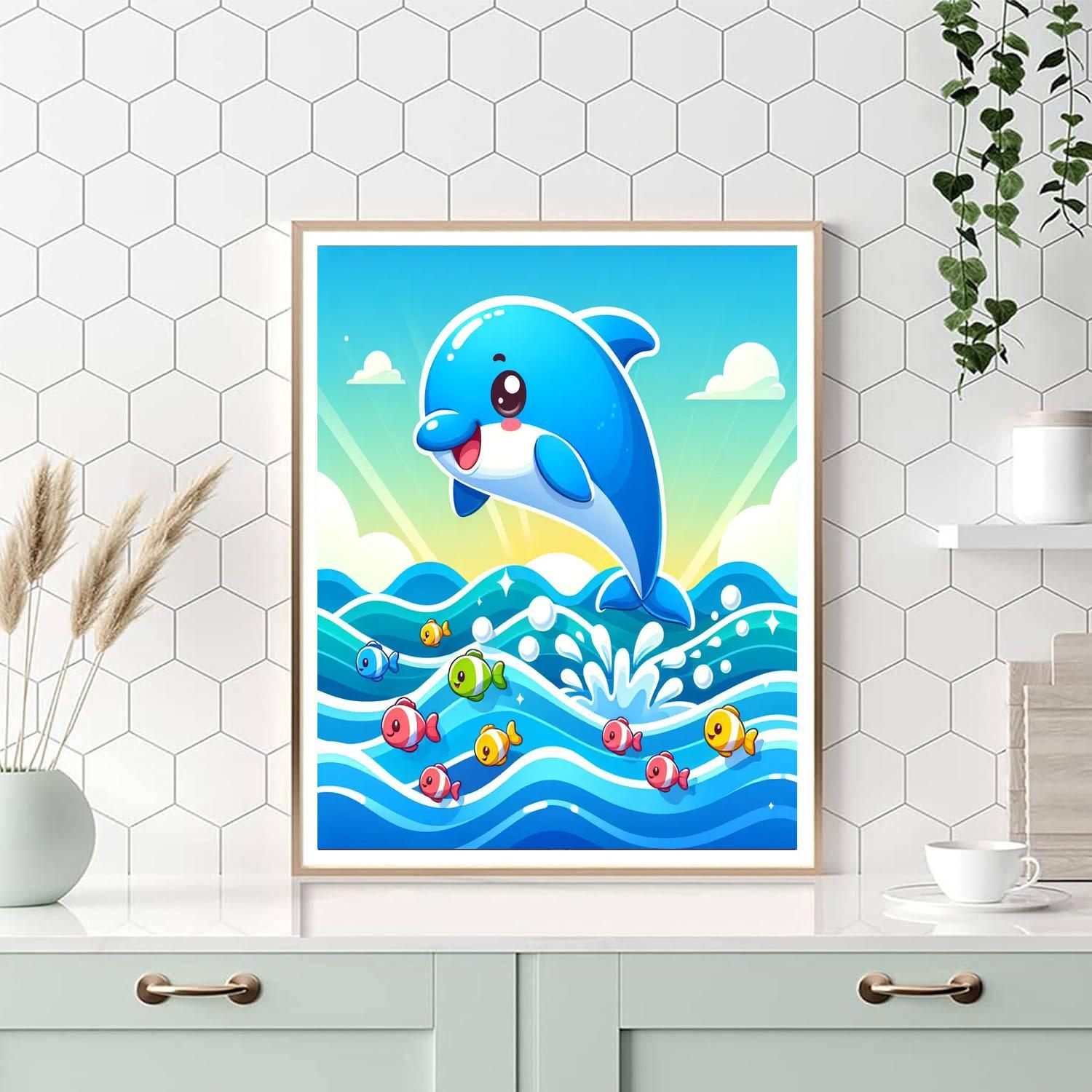 Doodle Dolphin Paint By Numbers Kits
