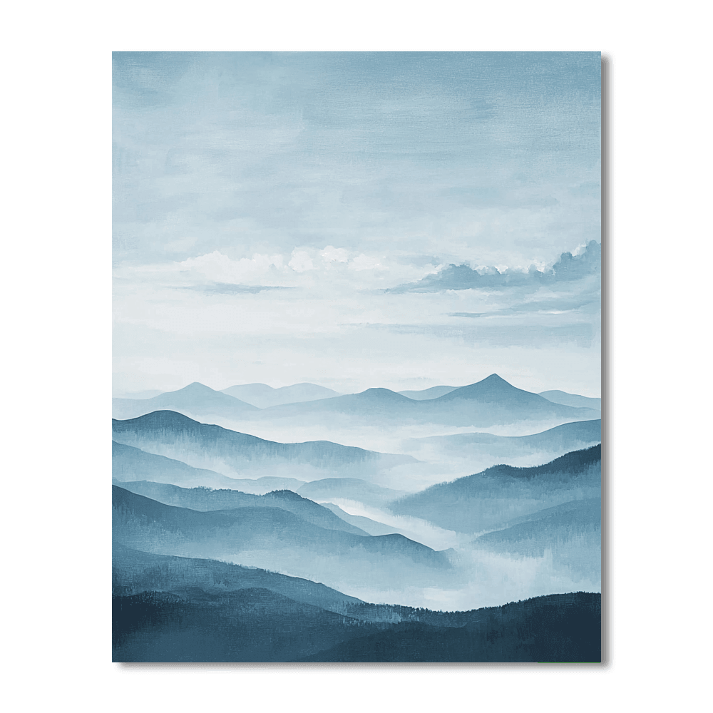 Caspar David Friedrich Inspired Peaceful Horizons  Paint By Numbers Art