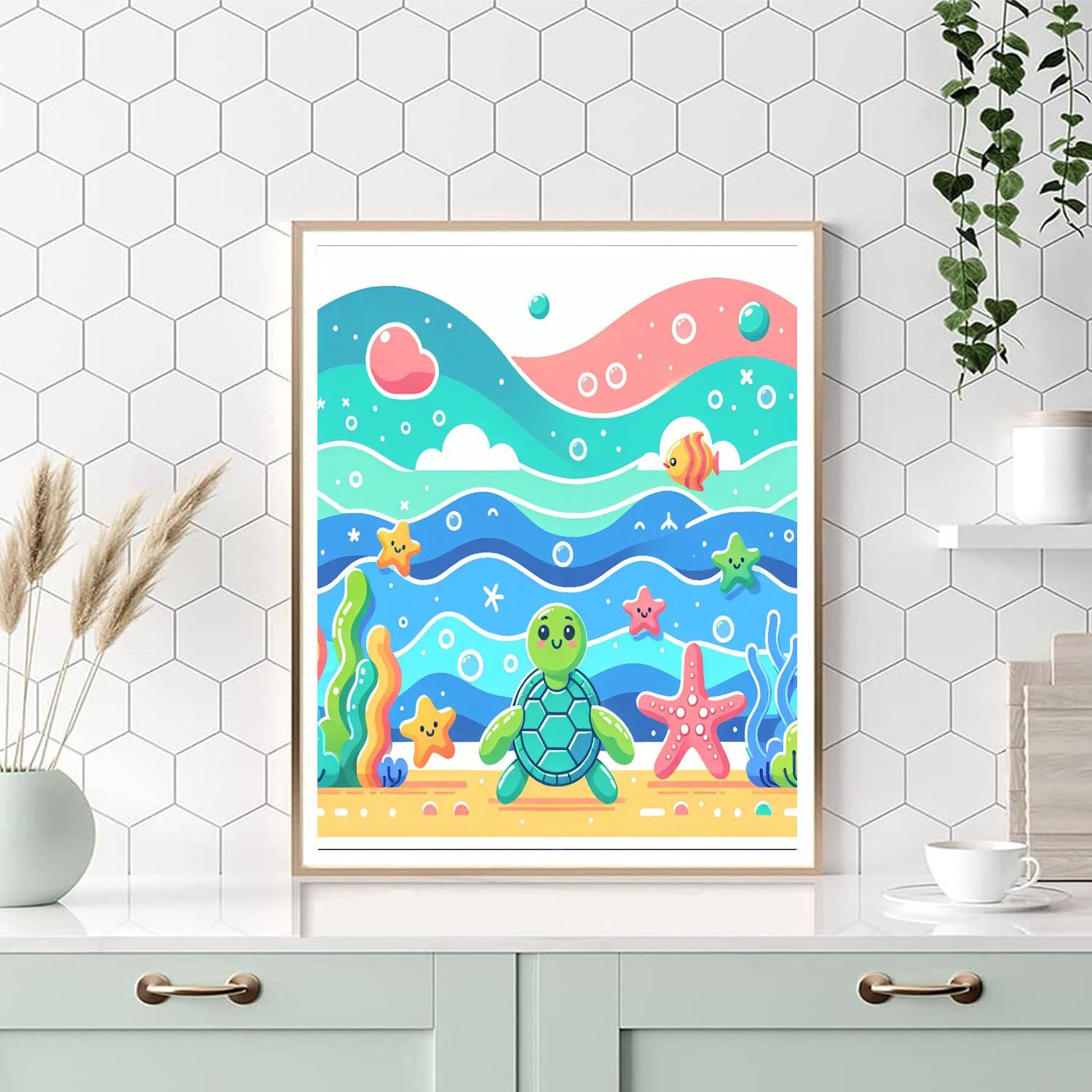 Friendly Ocean World Paint By Numbers