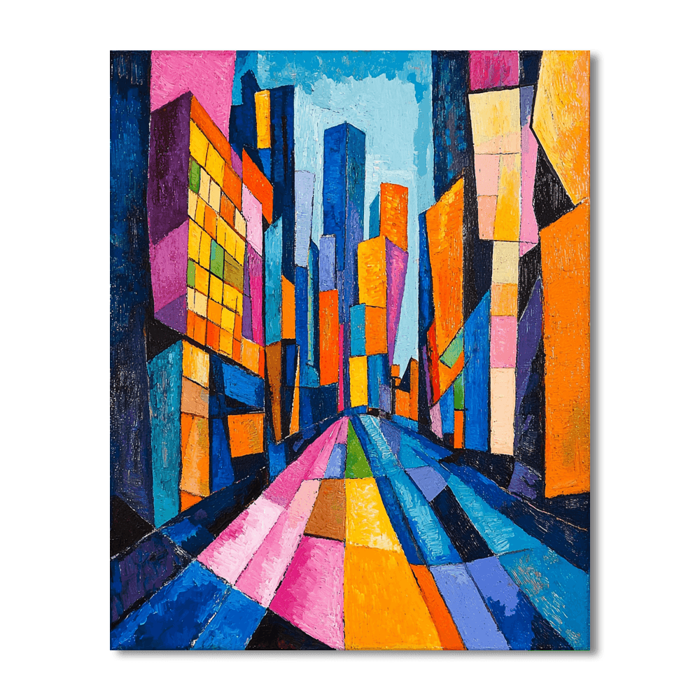 Wassily Kandinsky Inspired Metropolis Dreams  Paint By Numbers