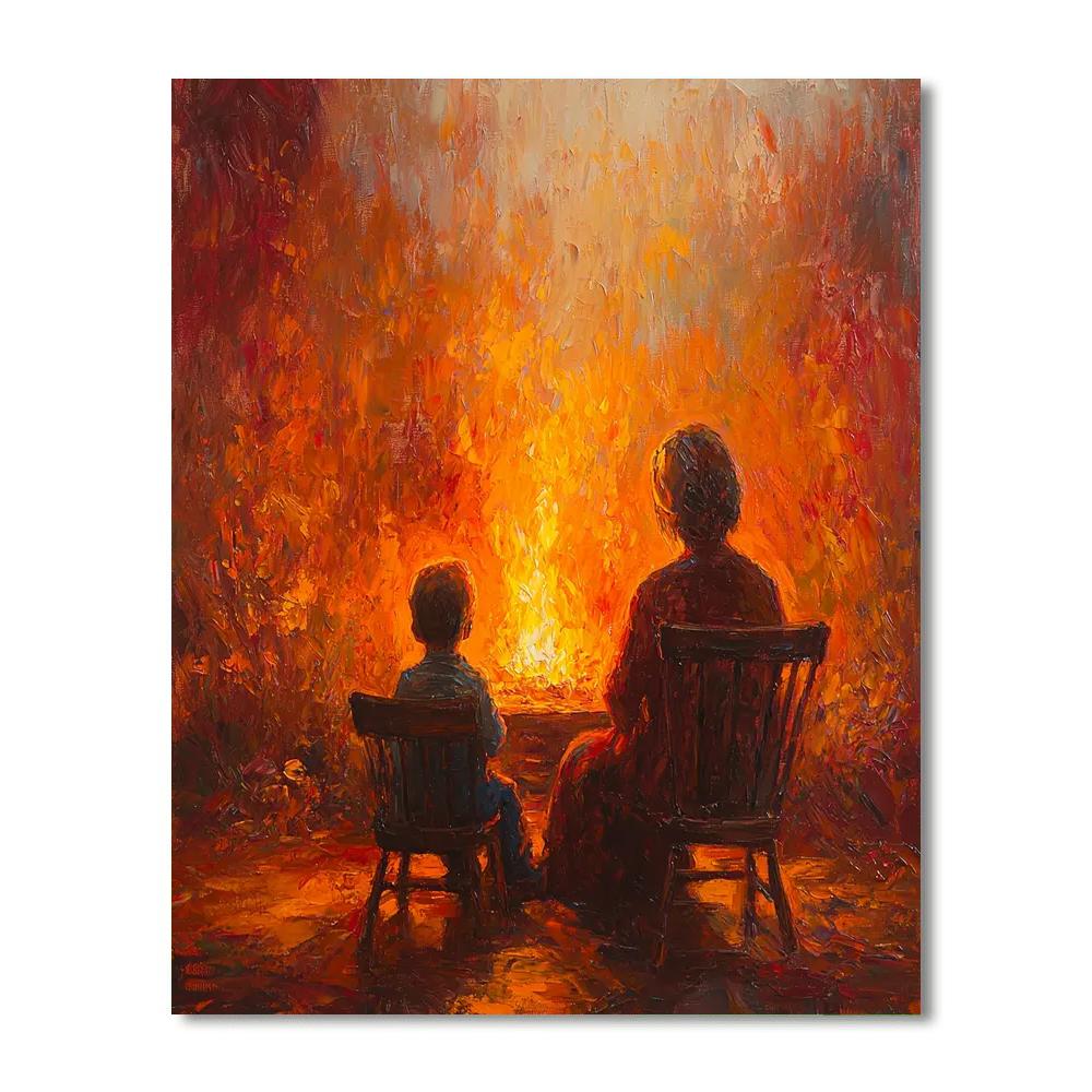 Fireside Stories Painting Number Kit