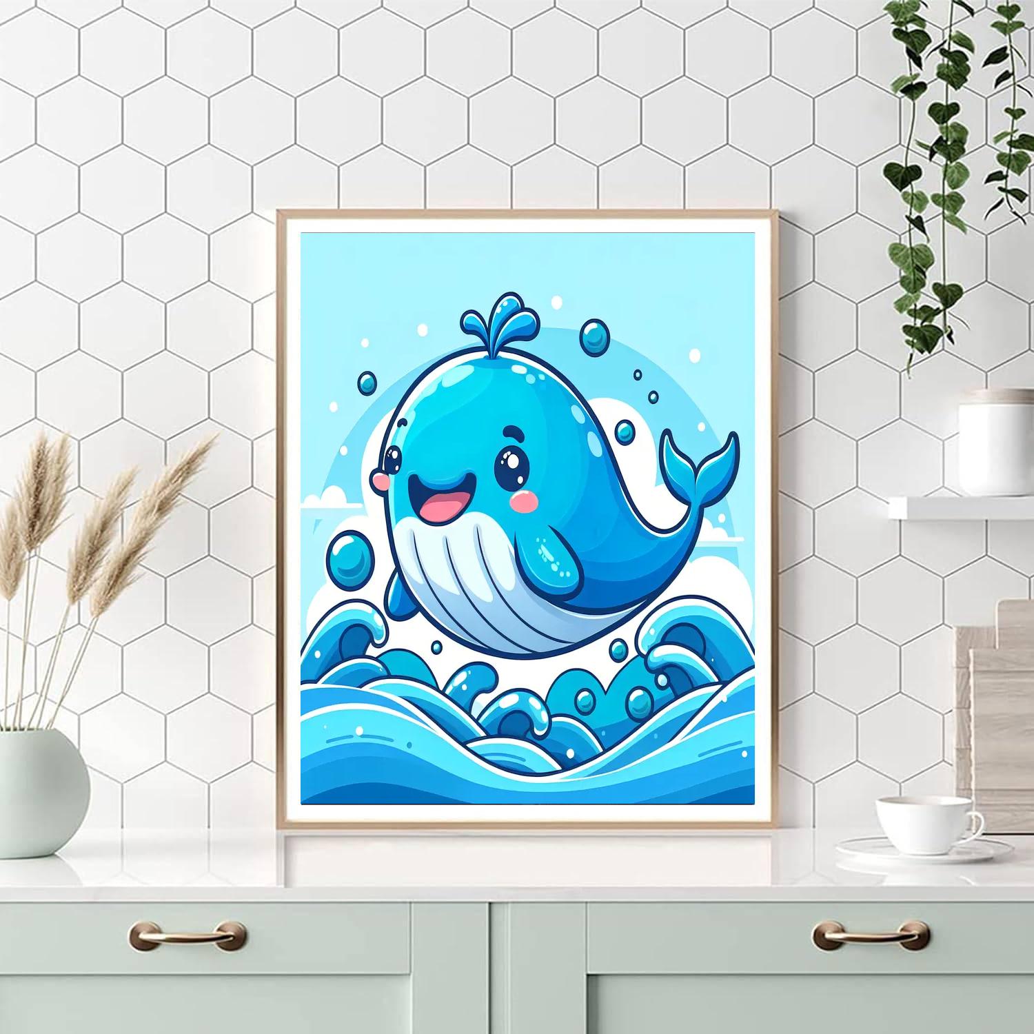 Adventure Awaits Whale Numbered Painting Kits