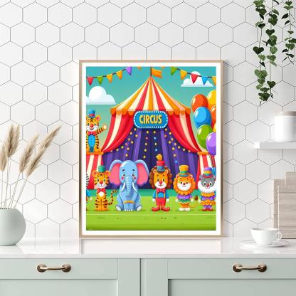 Creative Circus Animals Paint By Numbers Kits