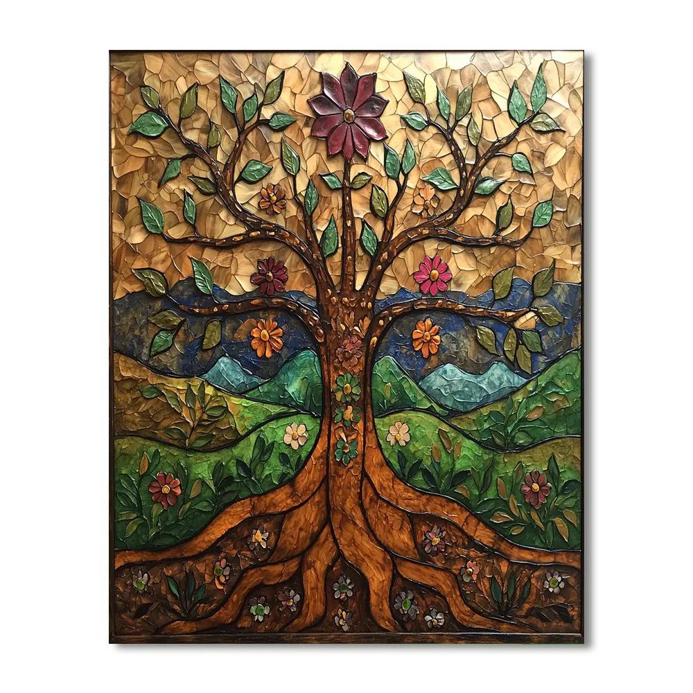 Frida Kahlo Inspired Roots Of Identity  Paint By Numbers Art