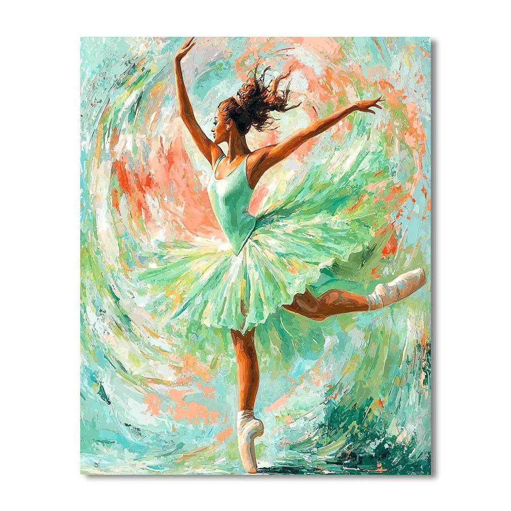 Edgar Degas Inspired Twirl Of Elegance  Paint By Numbers Art