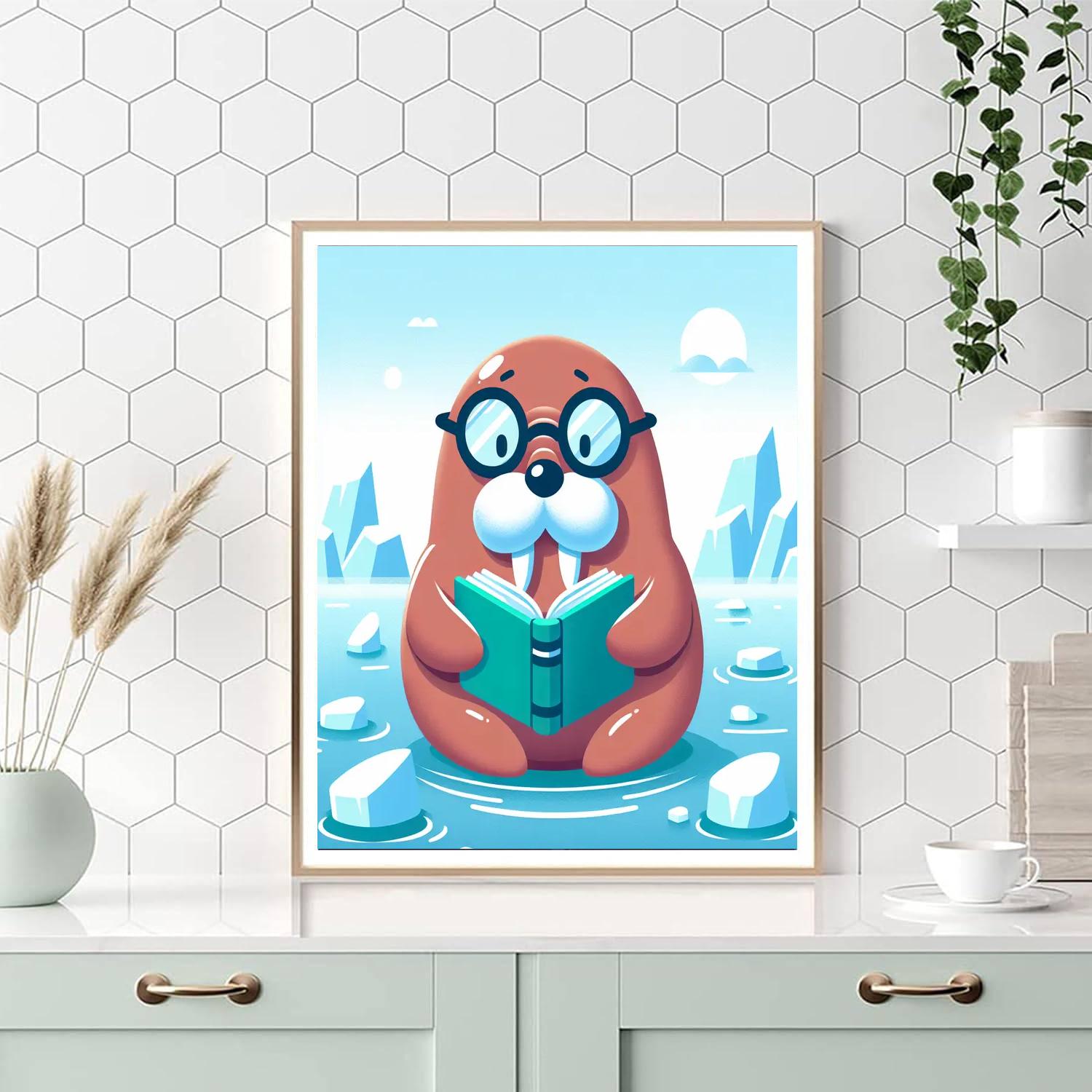 Wise Walrus Wonders Numbered Painting Kits