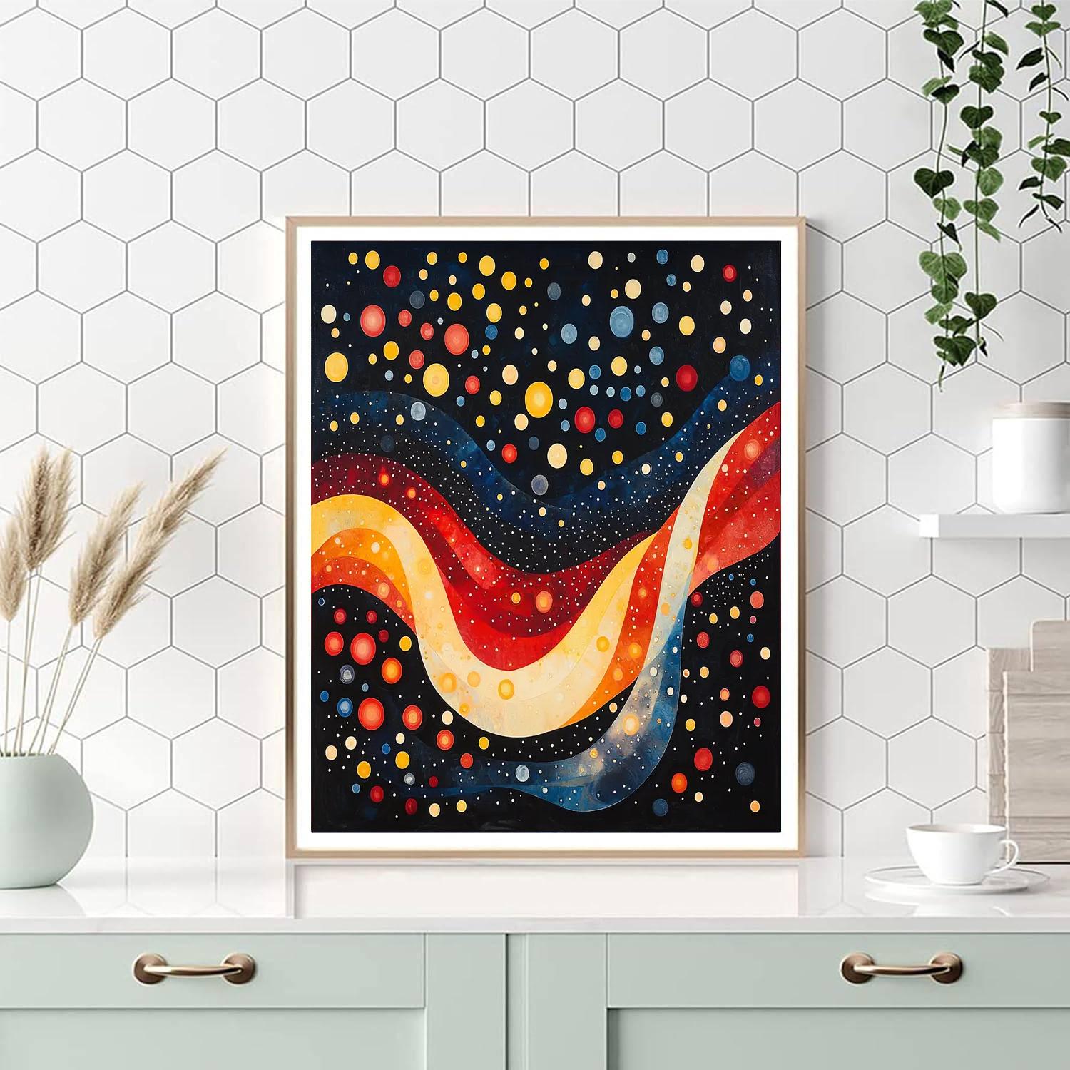 Yayoi Kusama Inspired Infinite Polka Symphony  Paint By Number