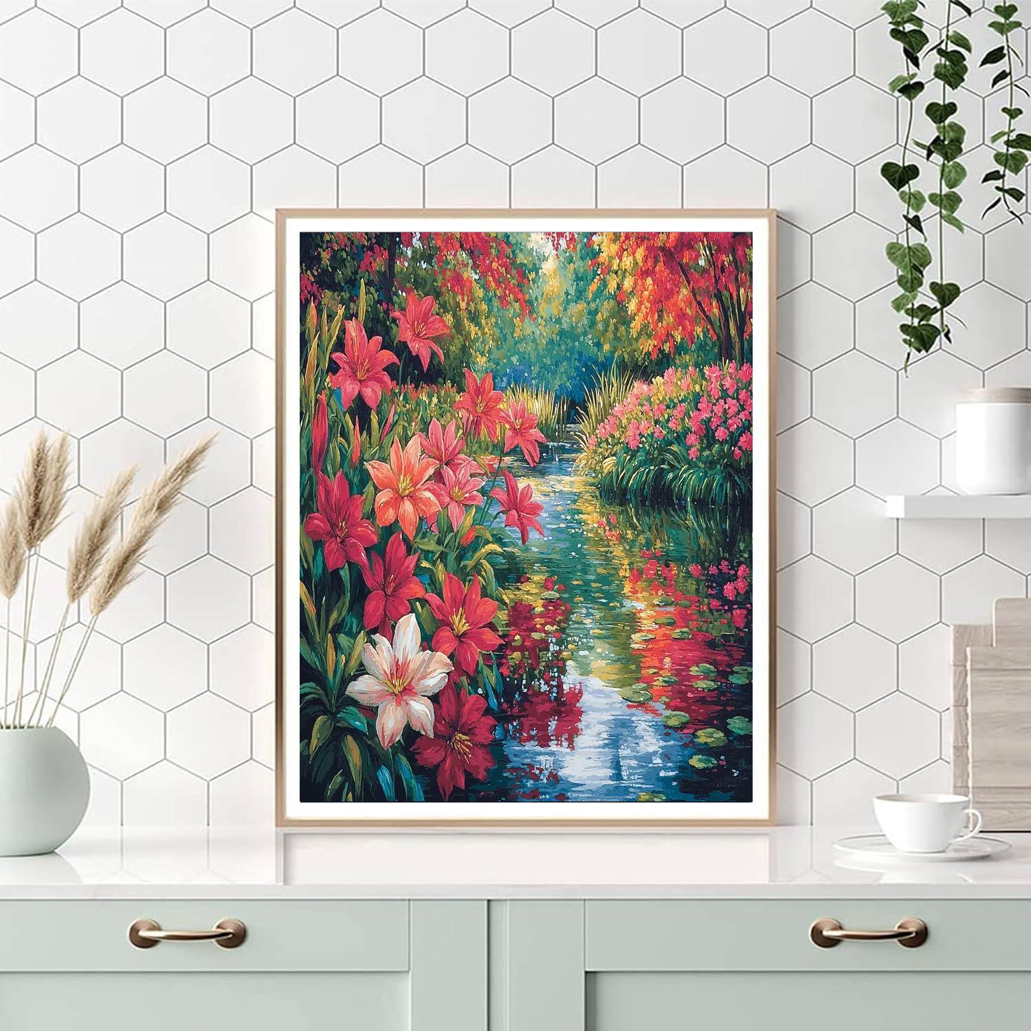 John Singer Sargent Inspired Floral Reflections  Paint By Color