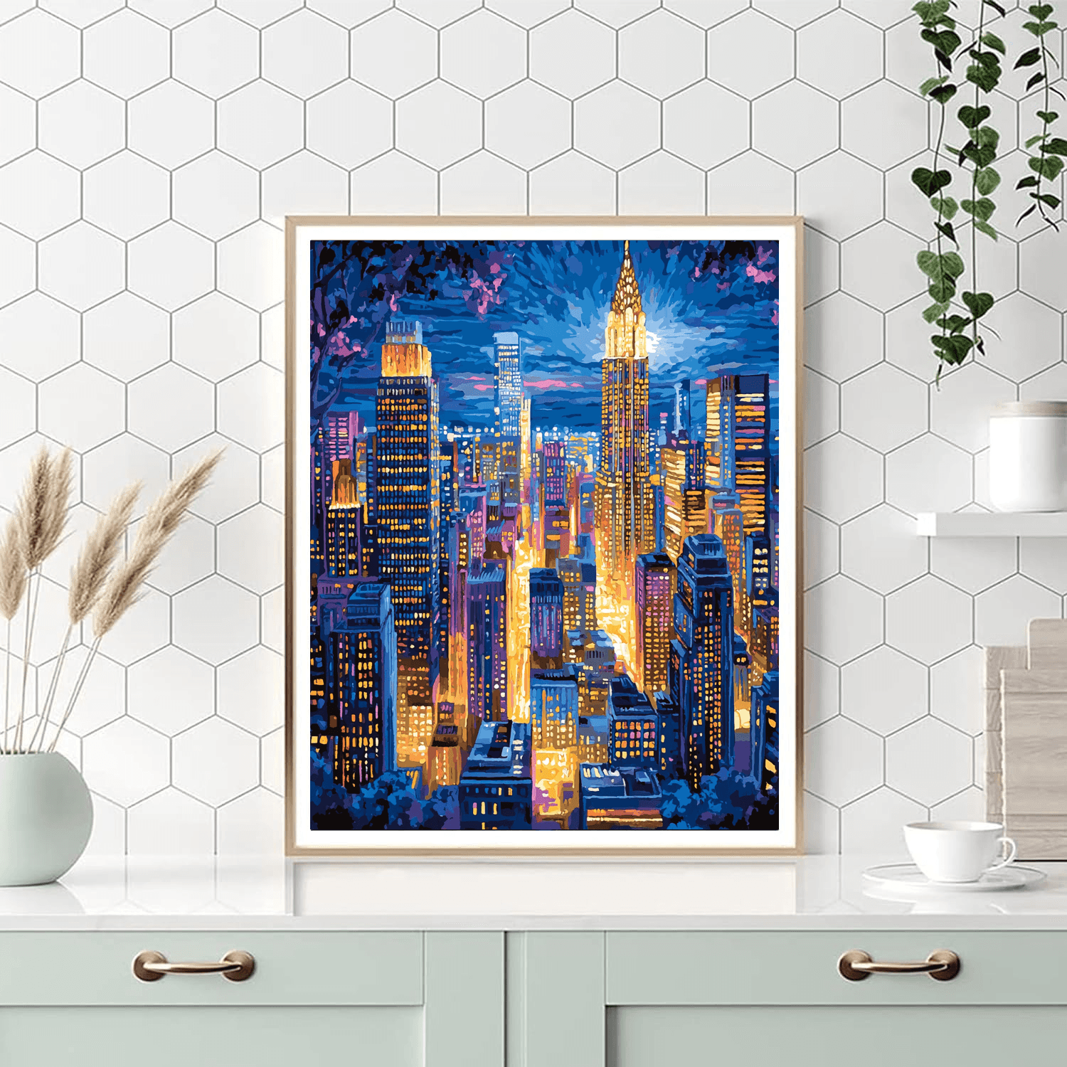 Tamara De Lempicka Inspired Art Deco City Lights  Paint By Number