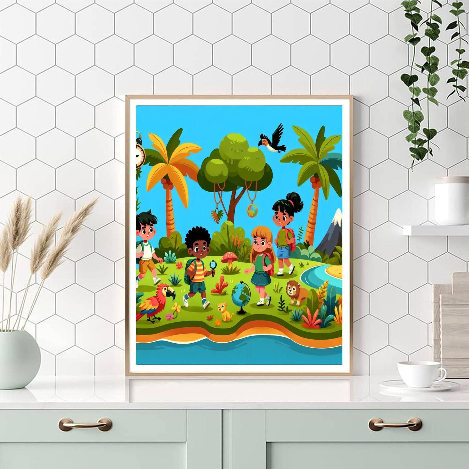 Island Discovery Adventure Paint By Numbers Art
