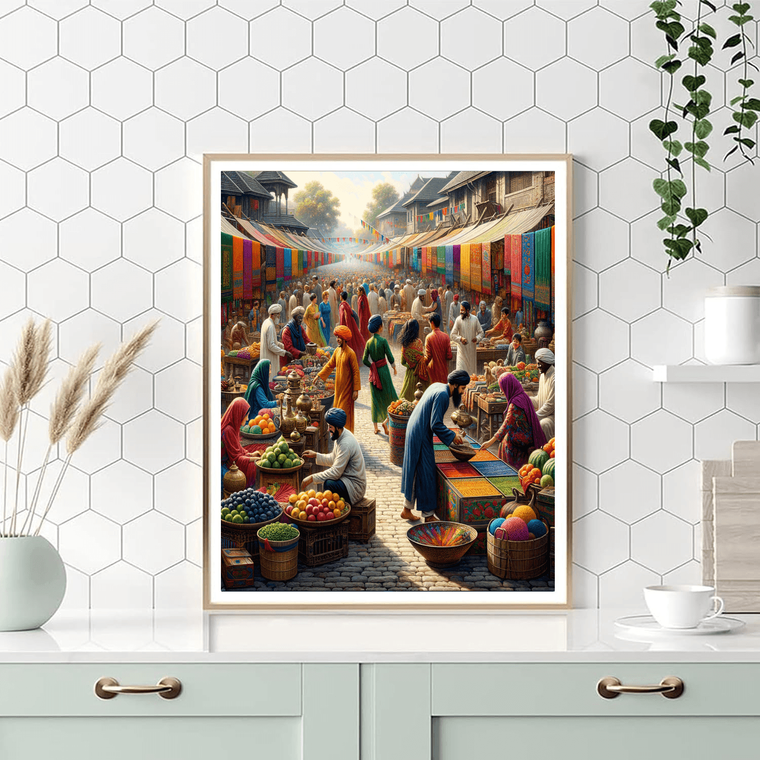 Charming Market Day Paint By Numbers Kits