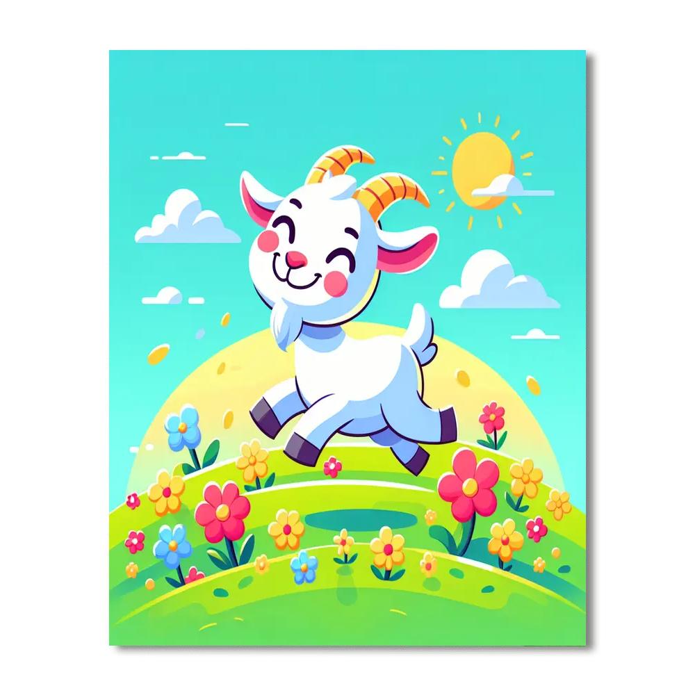 Giggle With Goats Paint By Numbers