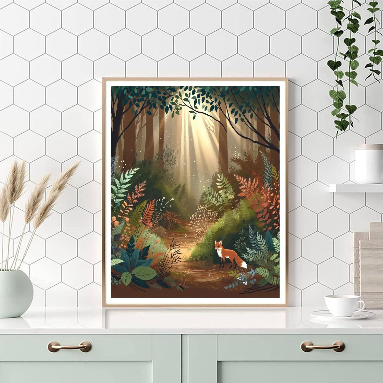 Fox's Woodland Wonder Numbered Painting Kits