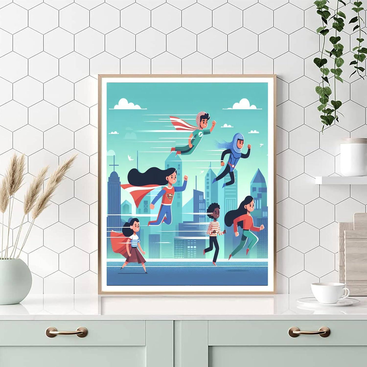 Super Kid Powers Number Painting