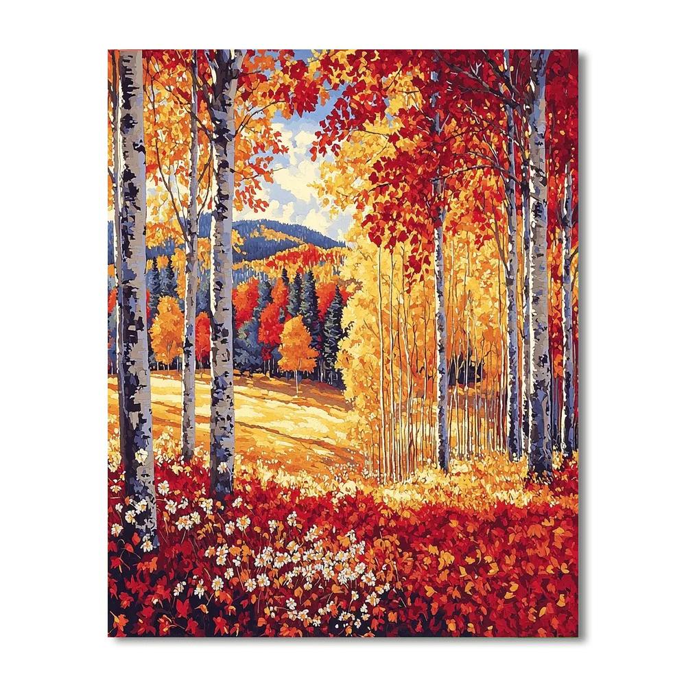 Gustav Klimt Inspired Autumn Escape  Paint By Numbers