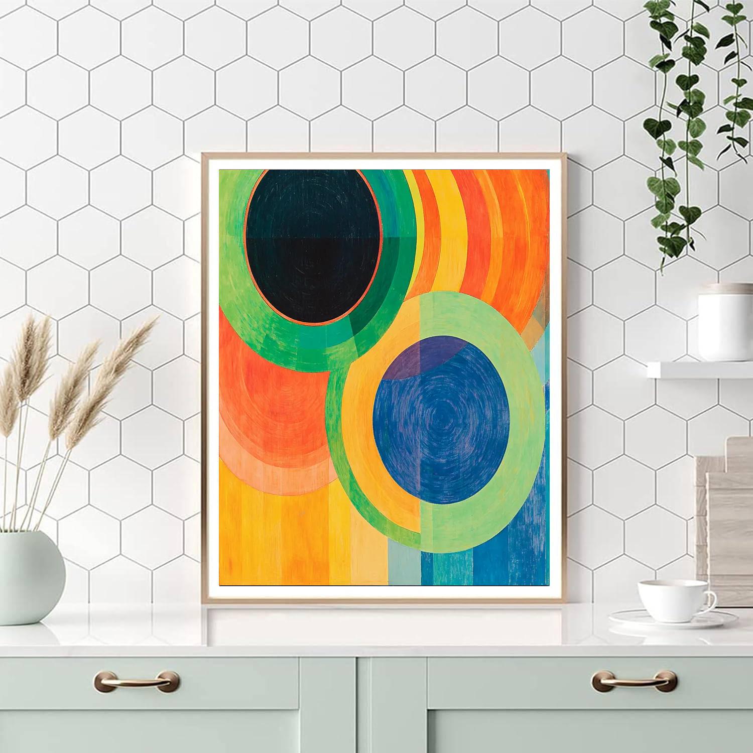 Sonia Delaunay Inspired Kinetic Nature Study  Numbered Painting Kits