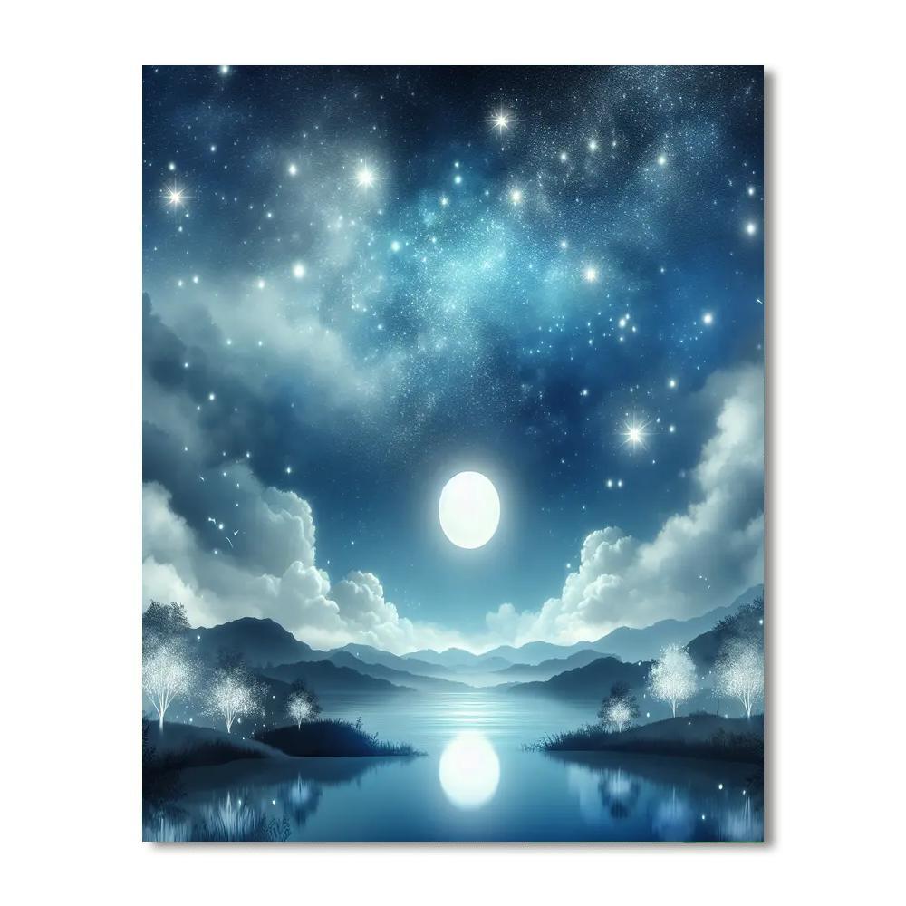 Starlit Night Adventure Paint By Numbers Art