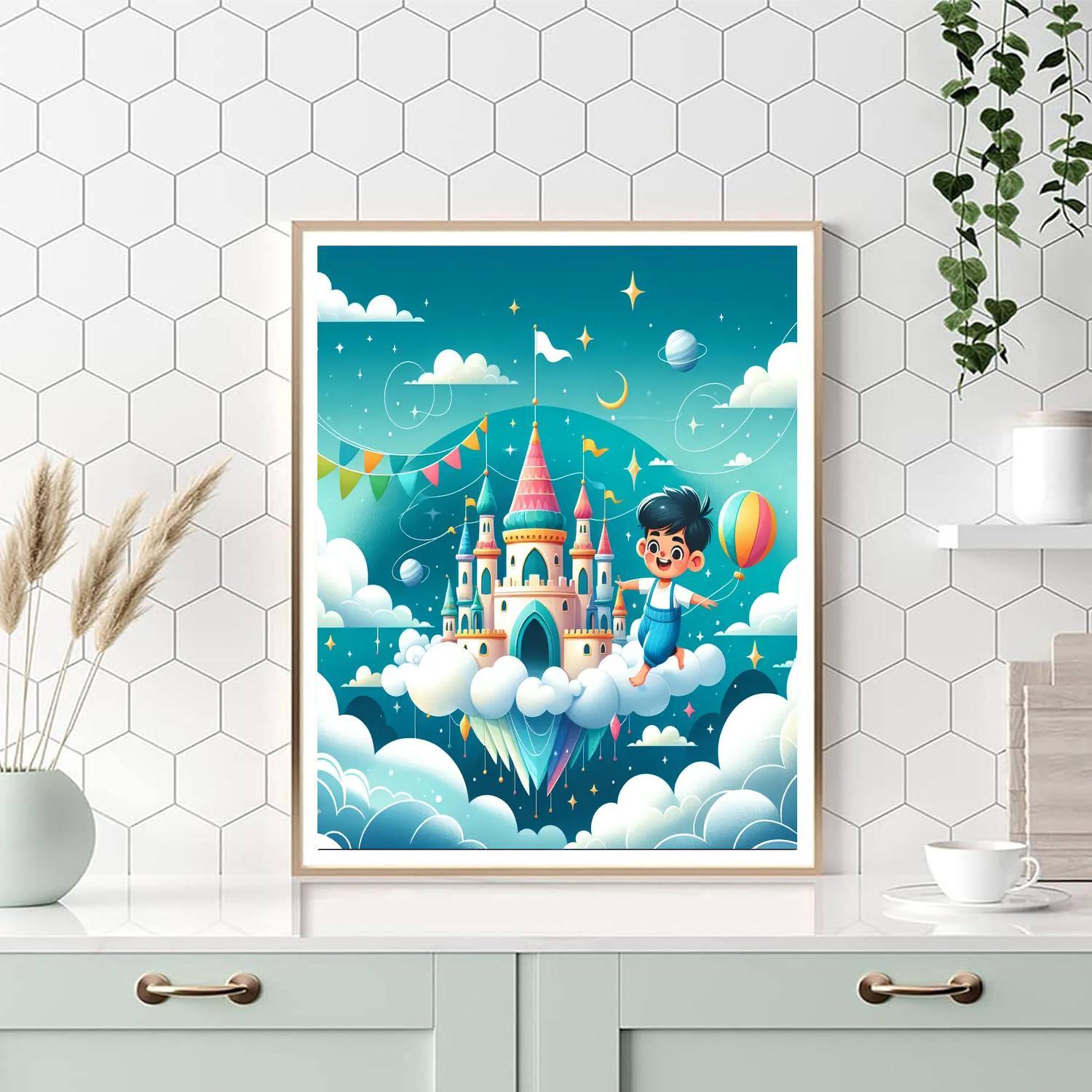 Floating Castle Adventure Paint By Numbers Kits