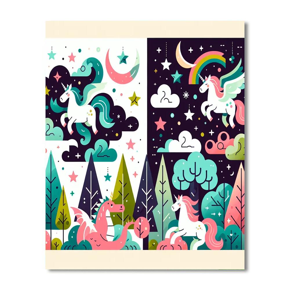 Fantasy Fauna Forest Numbered Painting Kits